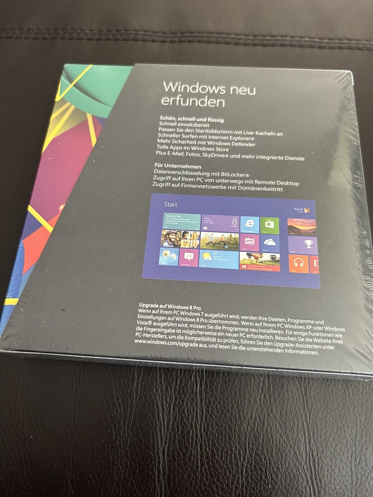 Microsoft Windows 8 Pro Upgrade 32/64 Bit, German with VAT Invoice