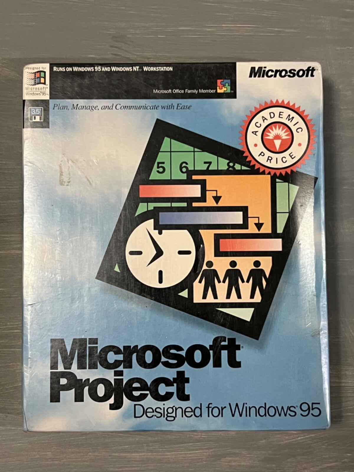 Microsoft Project Designed For Windows 95_Academic Use
