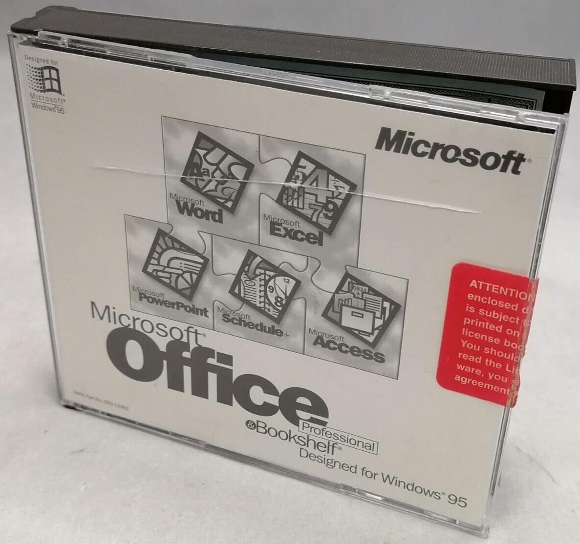 Vintage 1995 Microsoft Office And Bookshelf Professional Box Set P/N: 000-11361