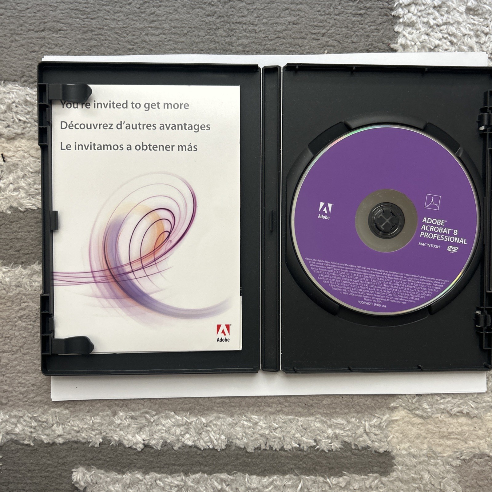 Adobe Acrobat 8 Professional installation CD with Serial Number Free Shipping