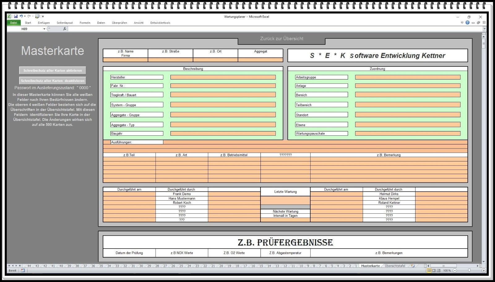 Maintenance Book Maintenance Manager Maintenance Journal Test Log Maintenance Document