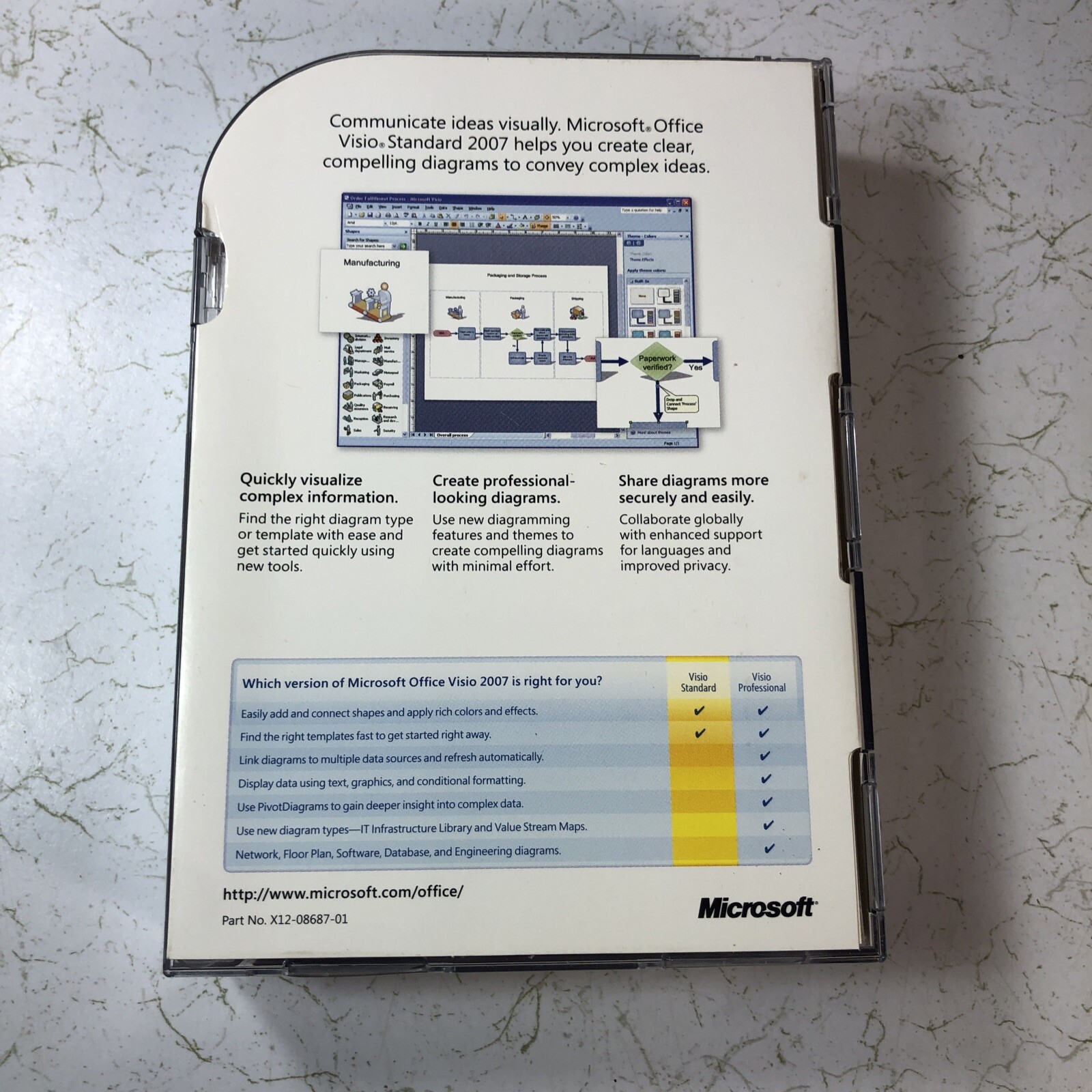 Microsoft Visio Standard 2007 Version – Upgrade (D86-02715) w/ Product Key