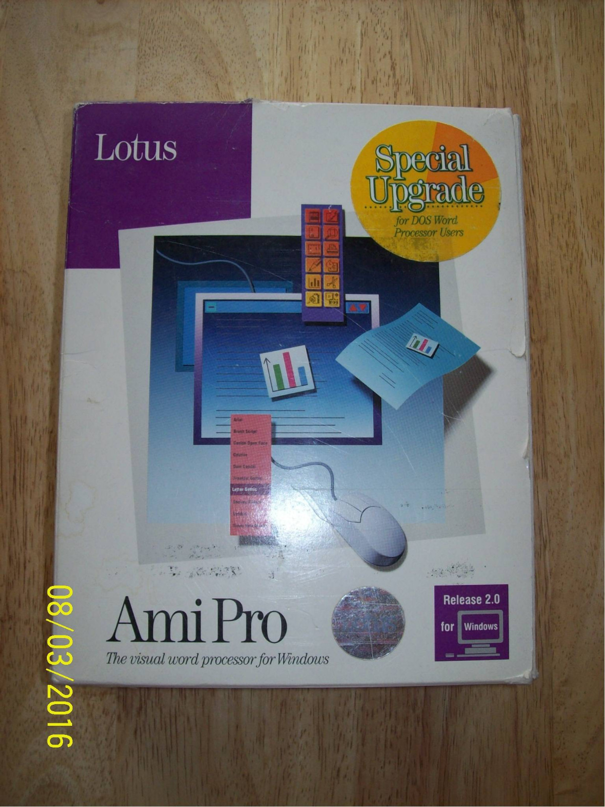 Lotus Ami Pro 3.01 Windows, Adobe Type Manager, Macro Dev Kit, Bonus Pack