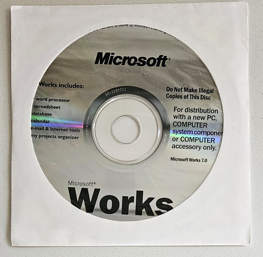 Microsoft Works 7.0 FACTORY SEALED (PC, CD-ROM)
