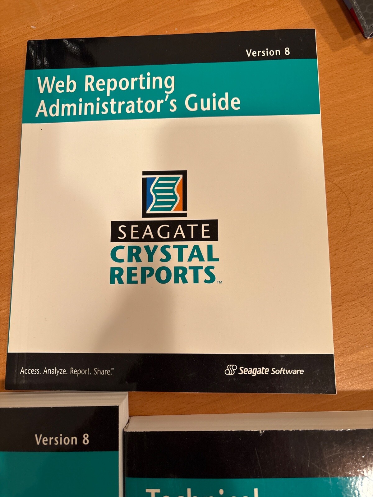 BRAND NEW .Seagate Crystal Reports User’s guide, Technical Reference, WebRpt