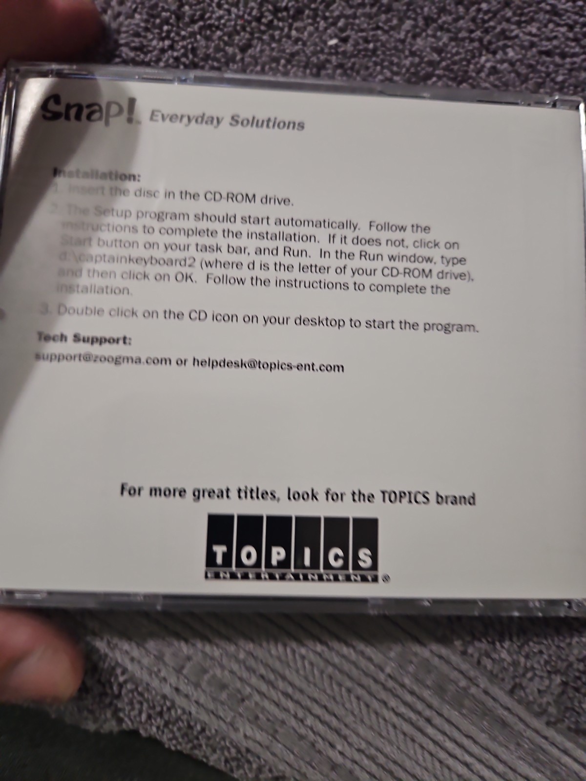 Snap! Typing Software for Windows PC 95/98/ME/NT/2000/XP, New See Description