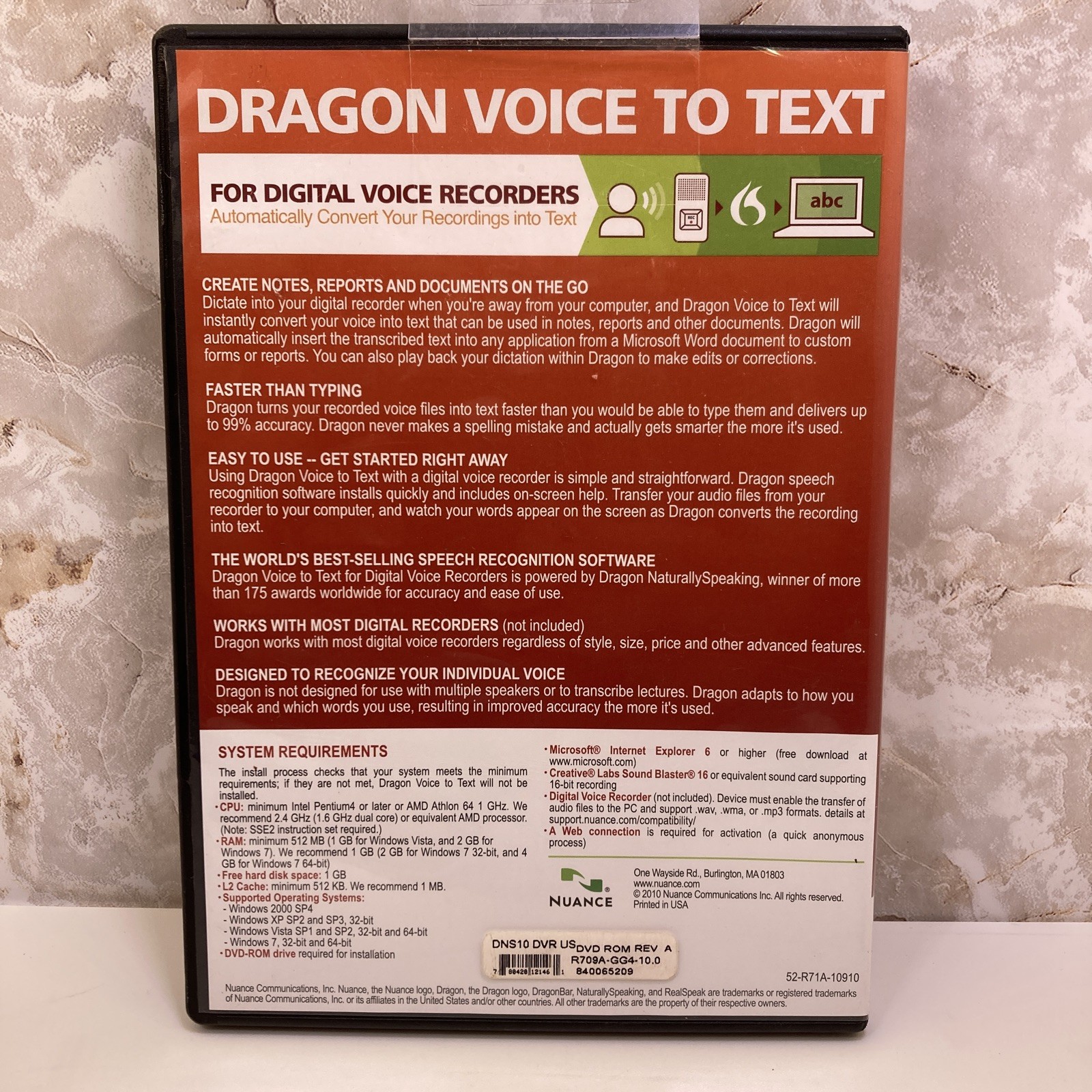Dragon Voice to Text for Digital Voice Recoders- Turn Talk to Text