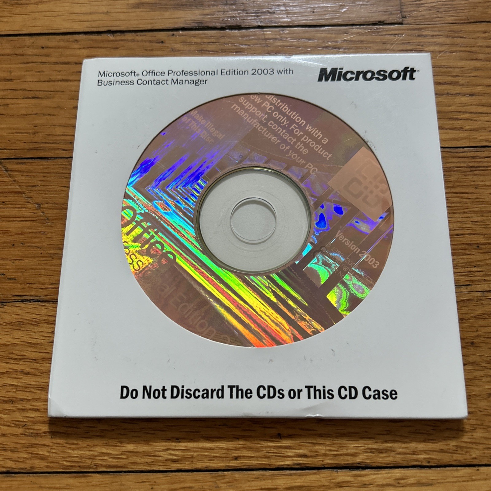 Microsoft Office 2003 Professional Edition w/Business Contact Manager w/Key