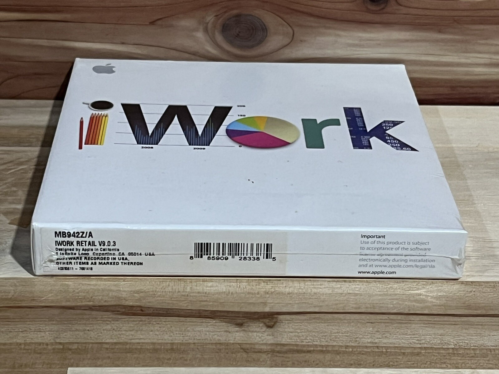 Awesome 2009 Apple iWork Retail V9.0.3 MB942Z/A New Sealed PC Software