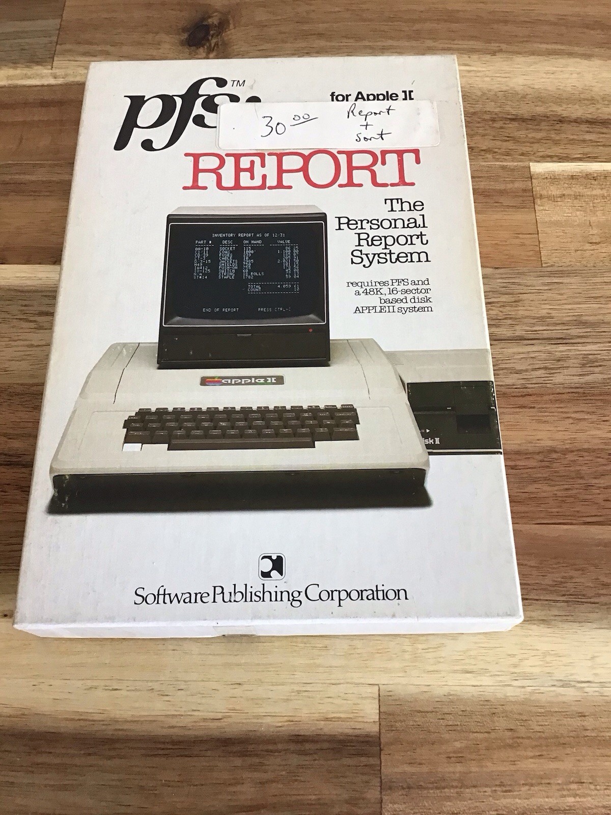 Vintage Apple II PFS Report System Software