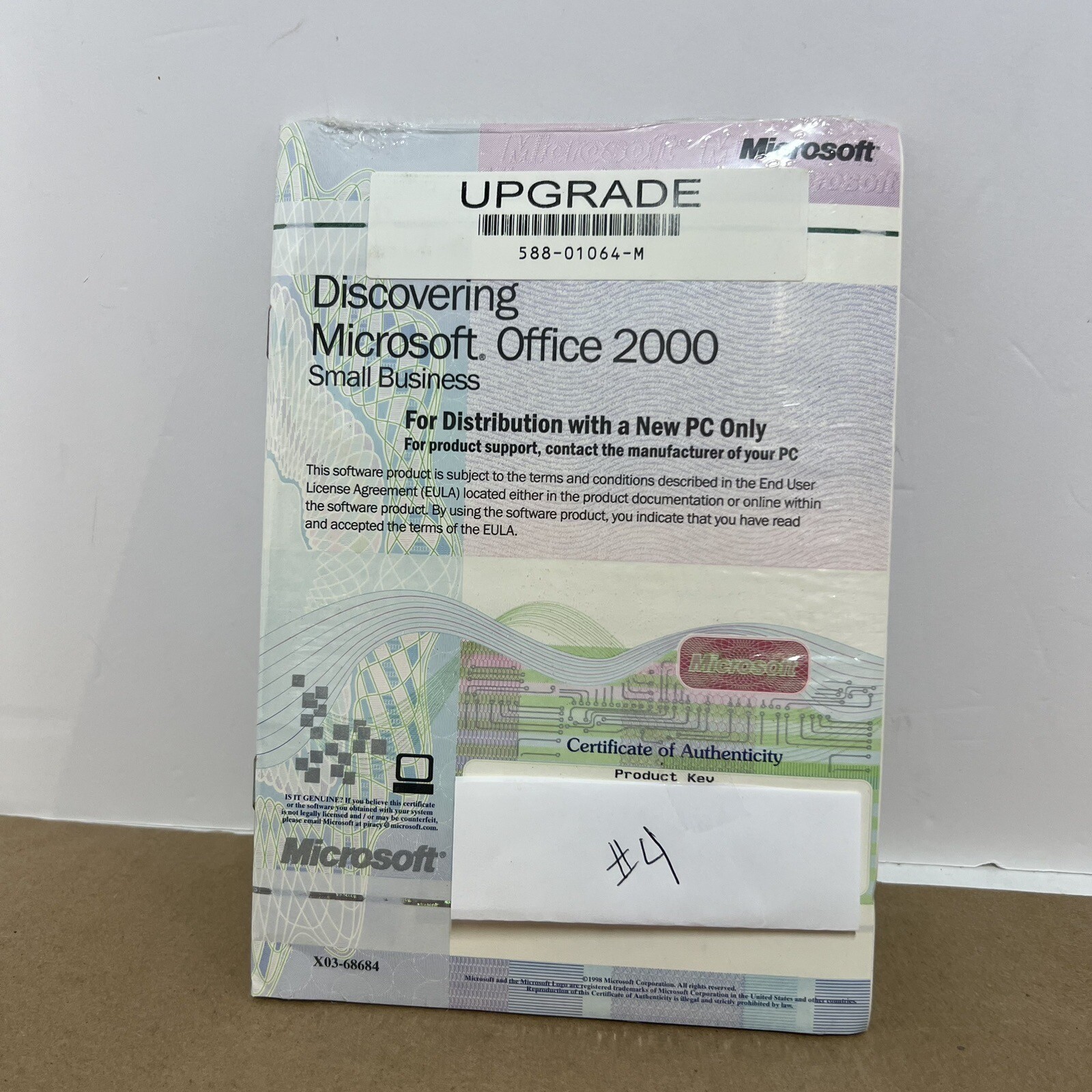 Genuine Microsoft Office 2000 Small Business Upgrade CD Product Key Sealed