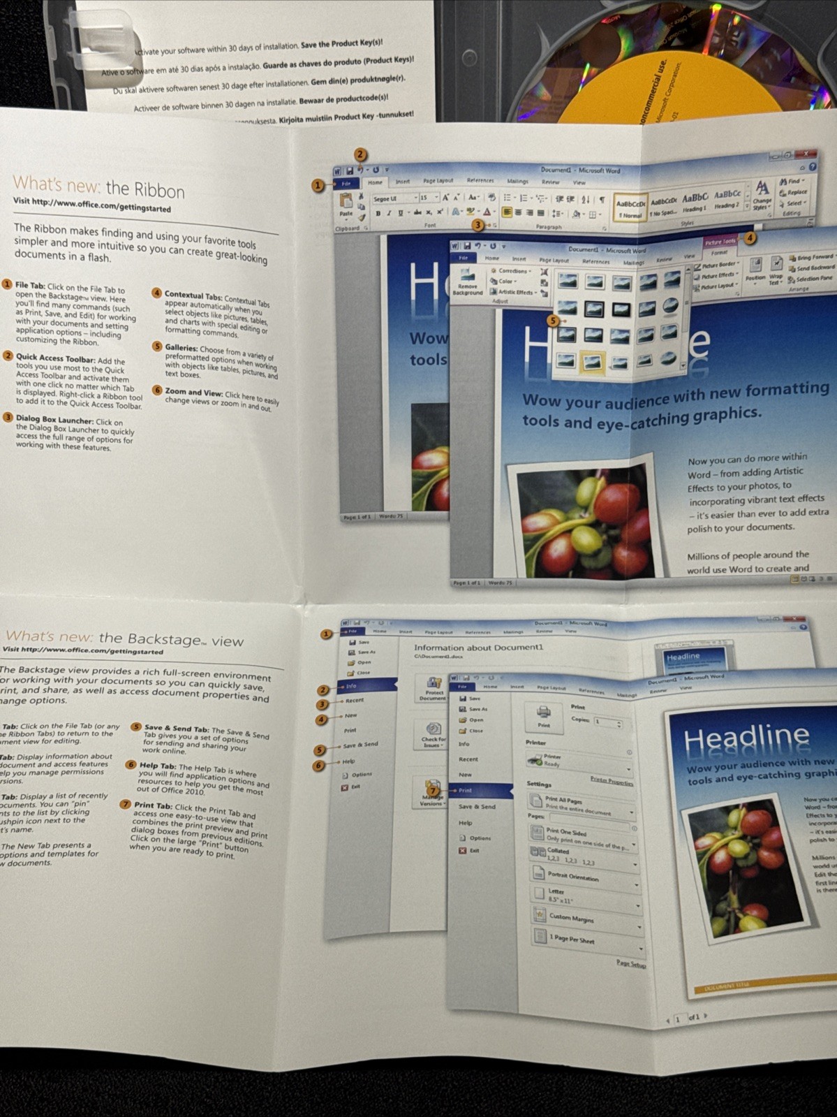 Microsoft Office Home & Student 2010 for 3 PCs Family Pack Windows 7 EUC