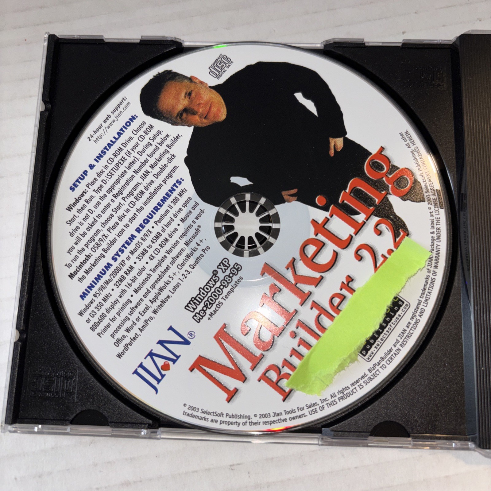 Marketing Builder 2.2 CDRom Software Sales & Market Plan/analysis/implement Win.