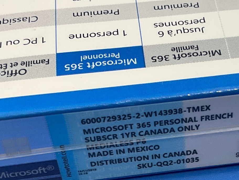Microsoft Office 365 Personal French QQ2-01035 ✅❤️️✅❤️️ BRAND NEW!
