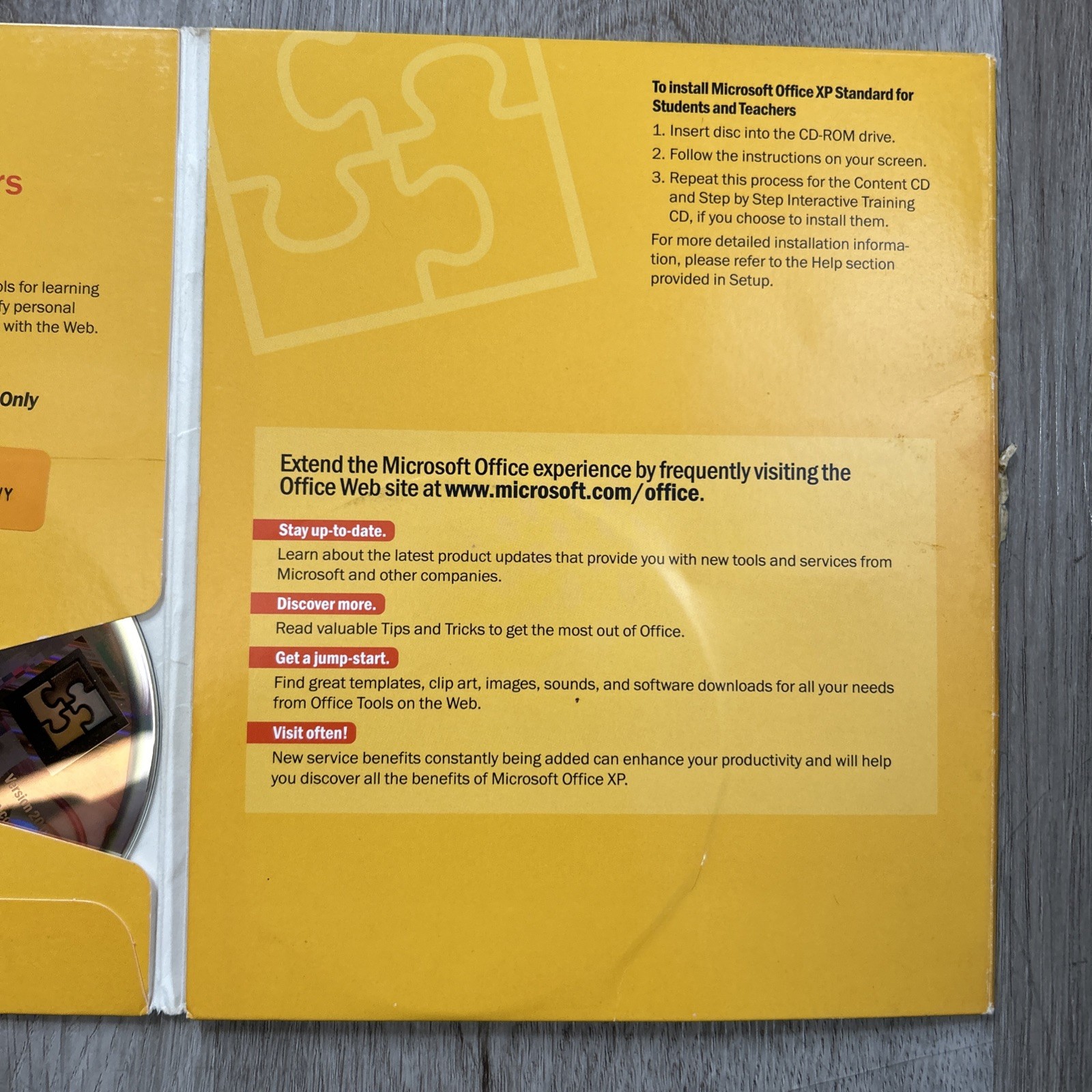 Microsoft Office XP Standard for Students and Teachers 2002 with Product Key