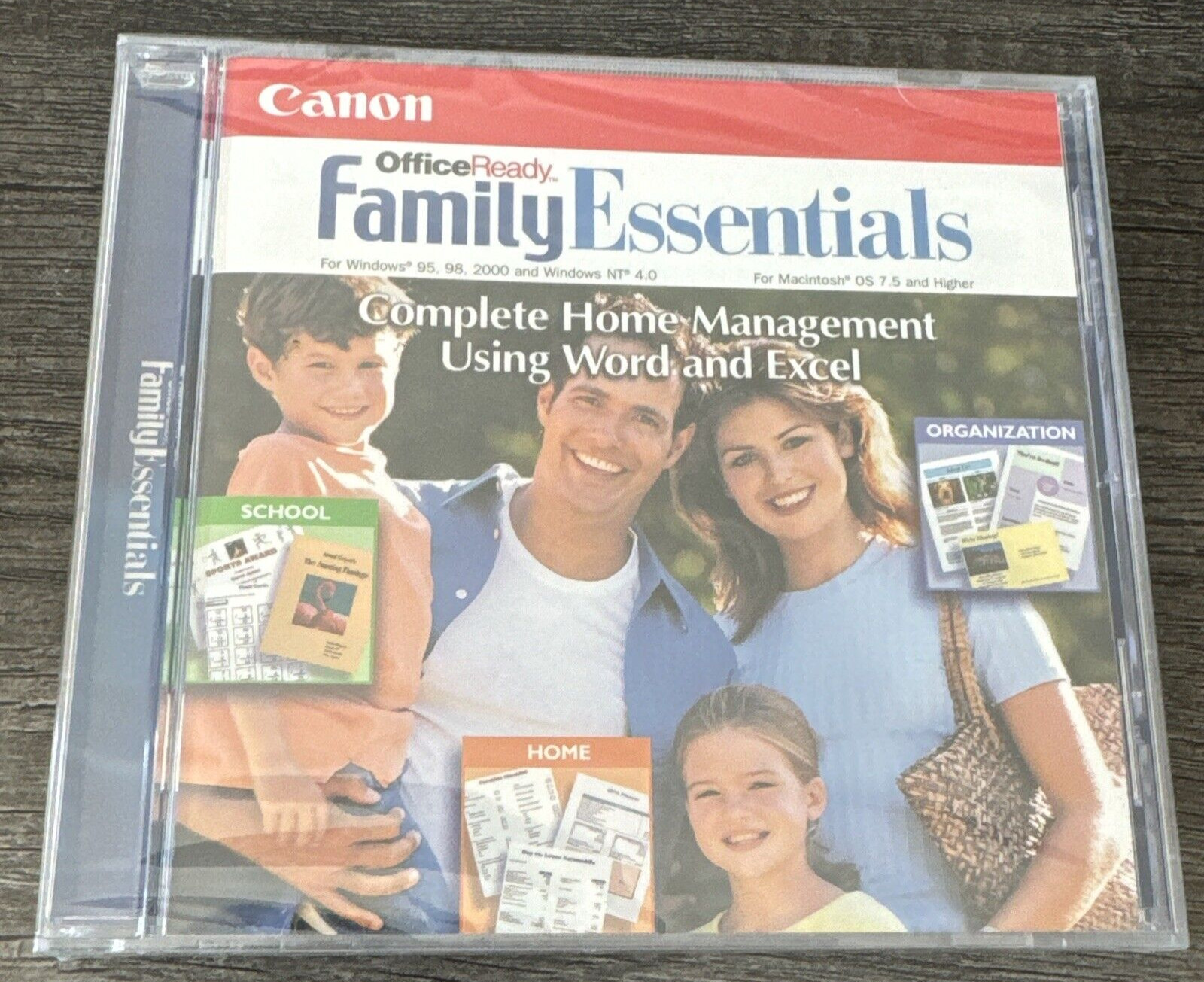 Canon Office Ready Family Essentials Windows 95, 98, NT 4.0 CD-ROM 2000 Mac 7.5+