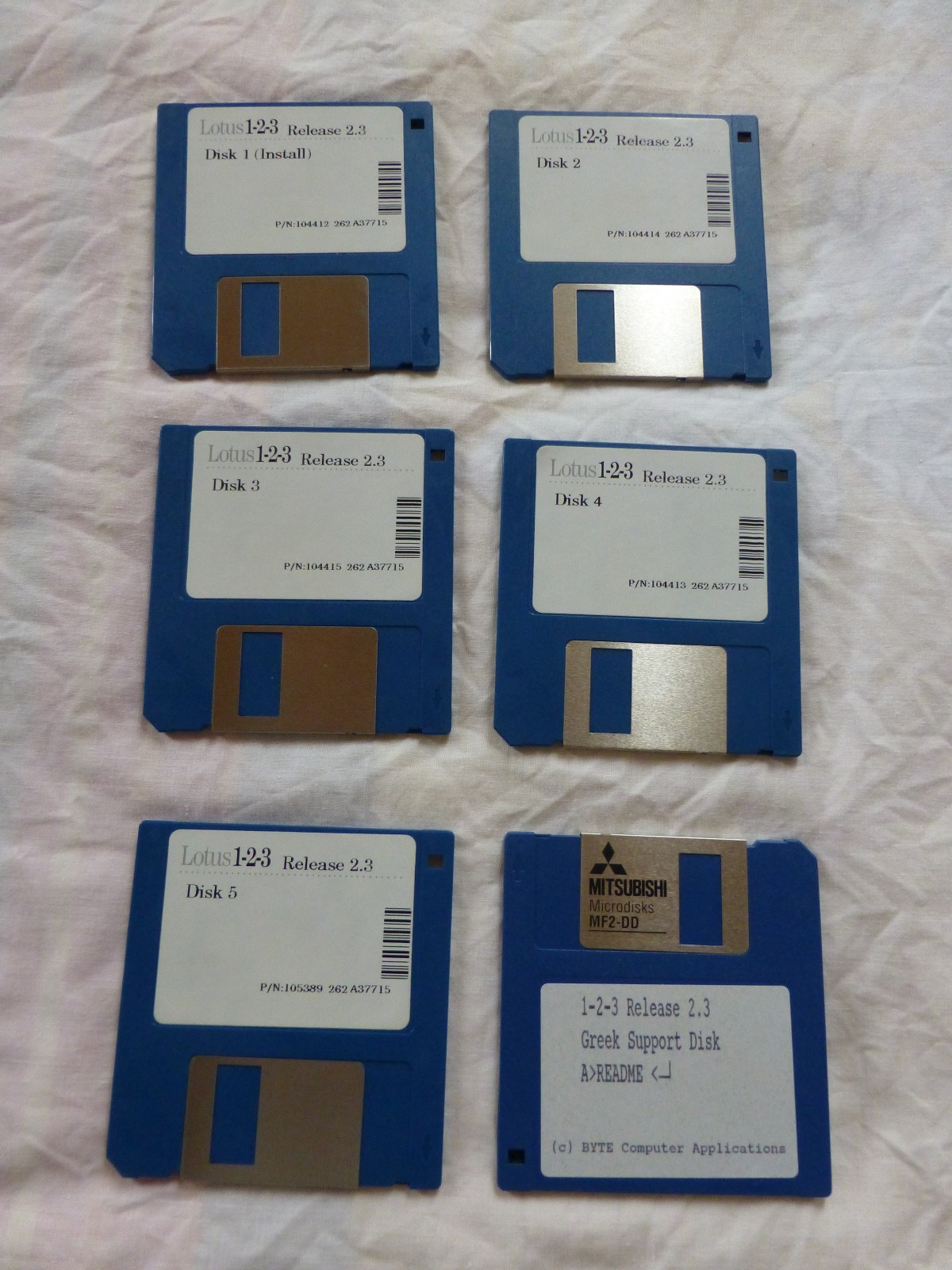 Lotus 1-2-3 Release 2.3 for DOS plus Greek support disk – RARE & VINTAGE!