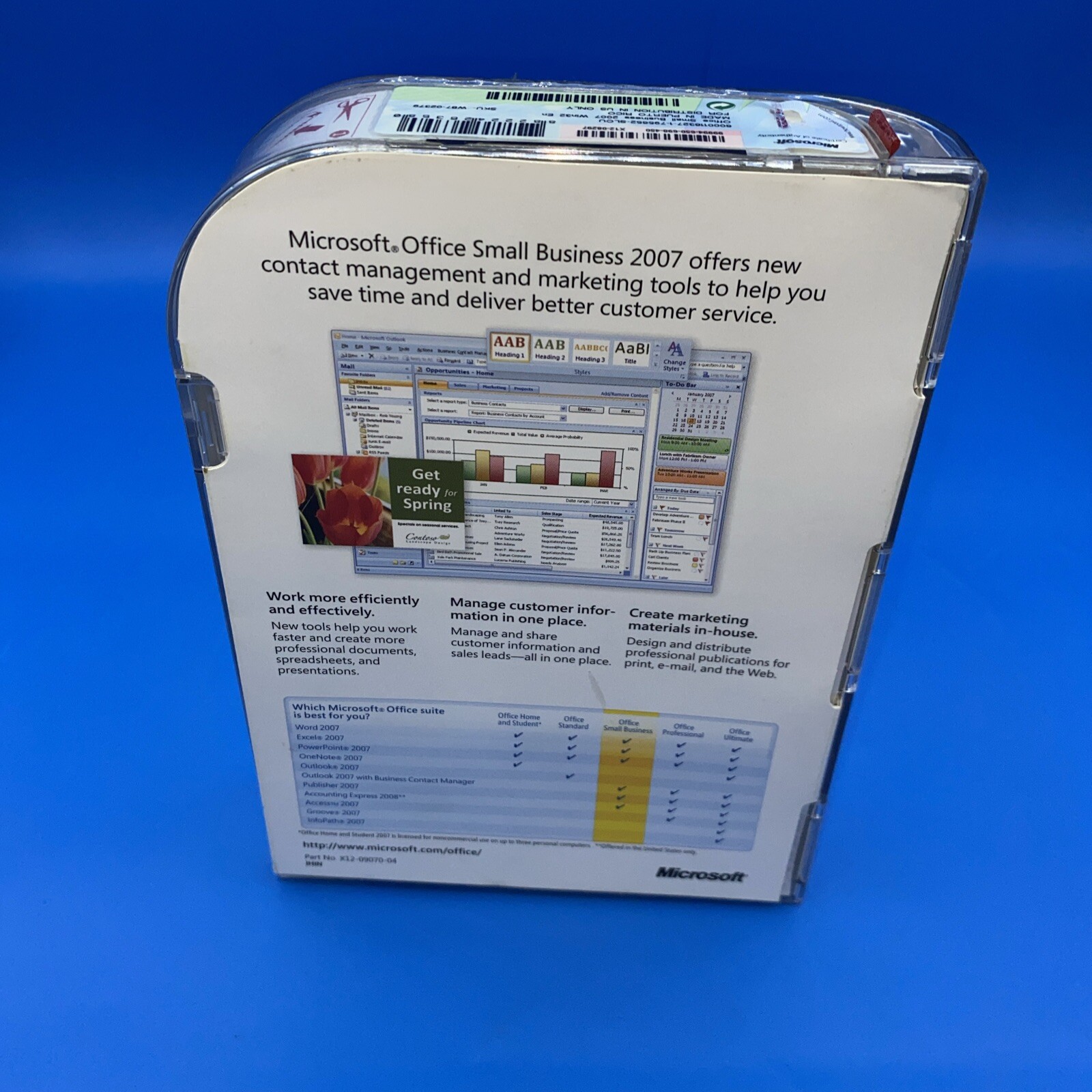 Microsoft Office 2007 Small Business Edition UPGRADE Version w/product key