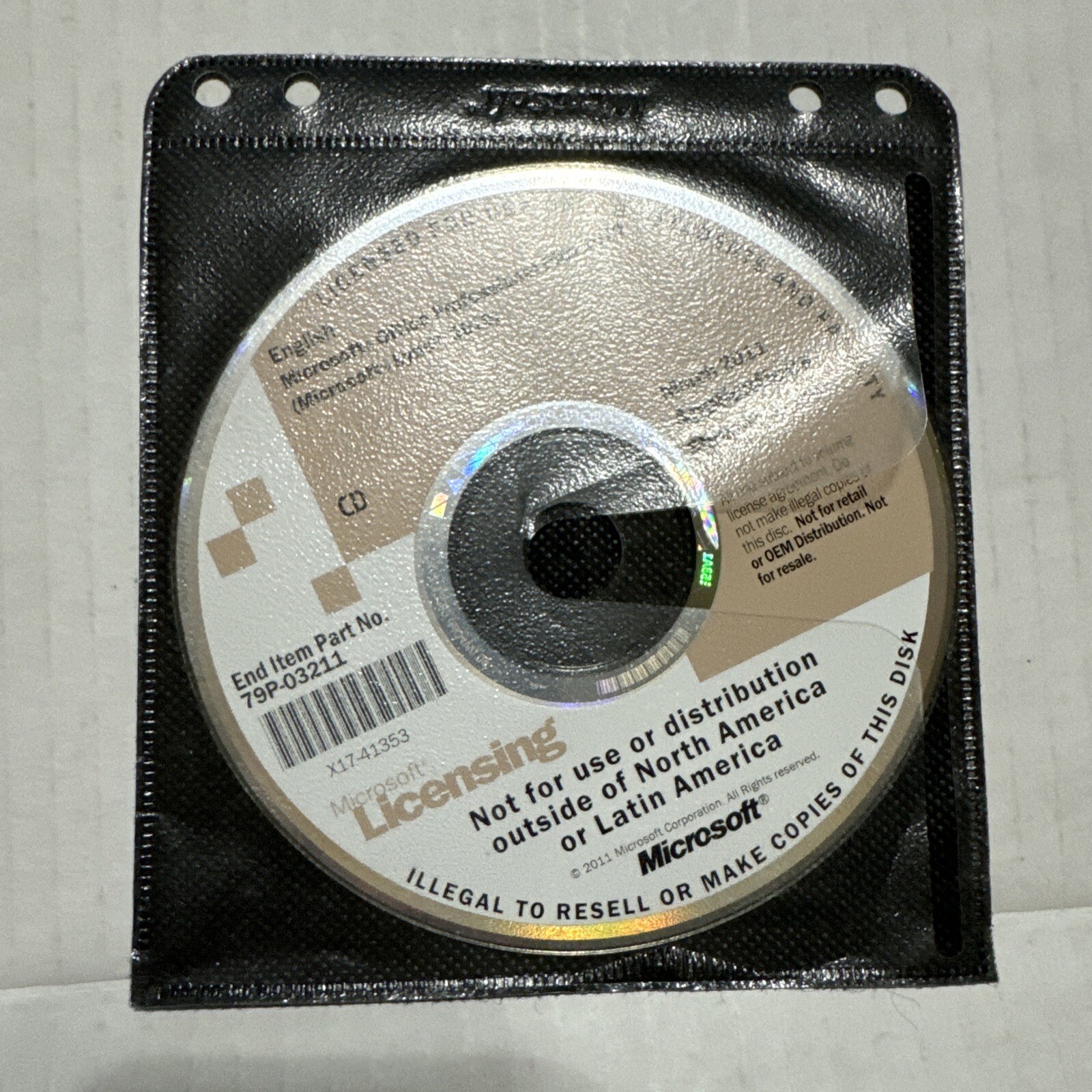 Microsoft March 2011 Applications Student Media Disc