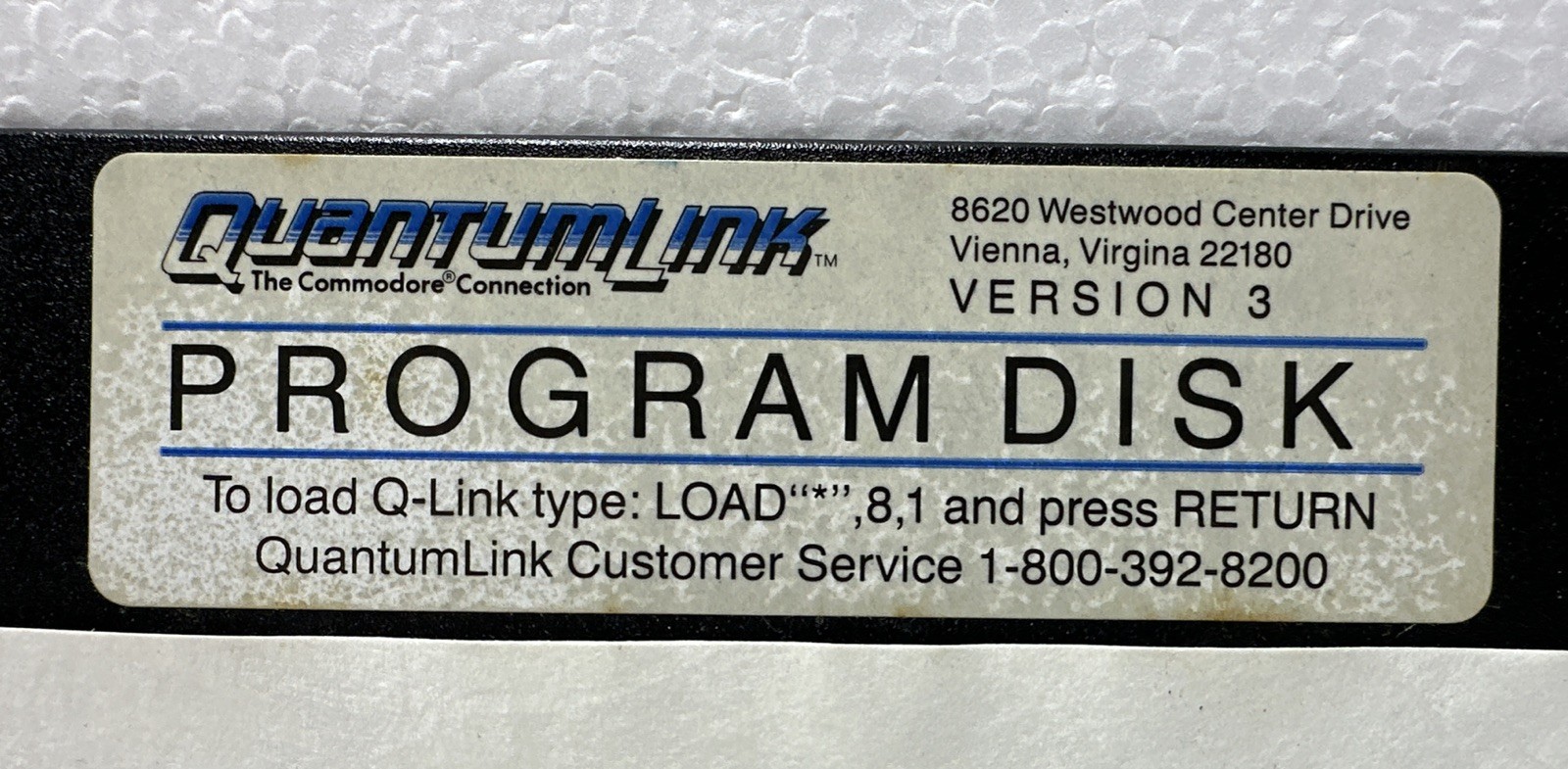 Commodore Quantum Link Program Disk Ver 3 – 5.25 Media