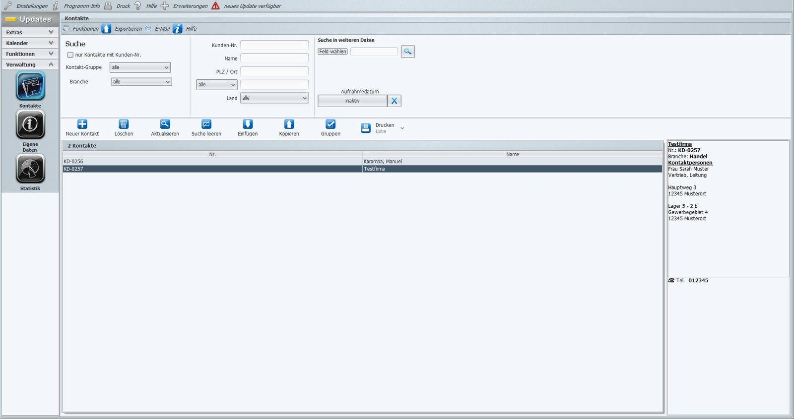 Addresses and Appointment Management, Appointment Planning Software Program, CRM, Contact Management