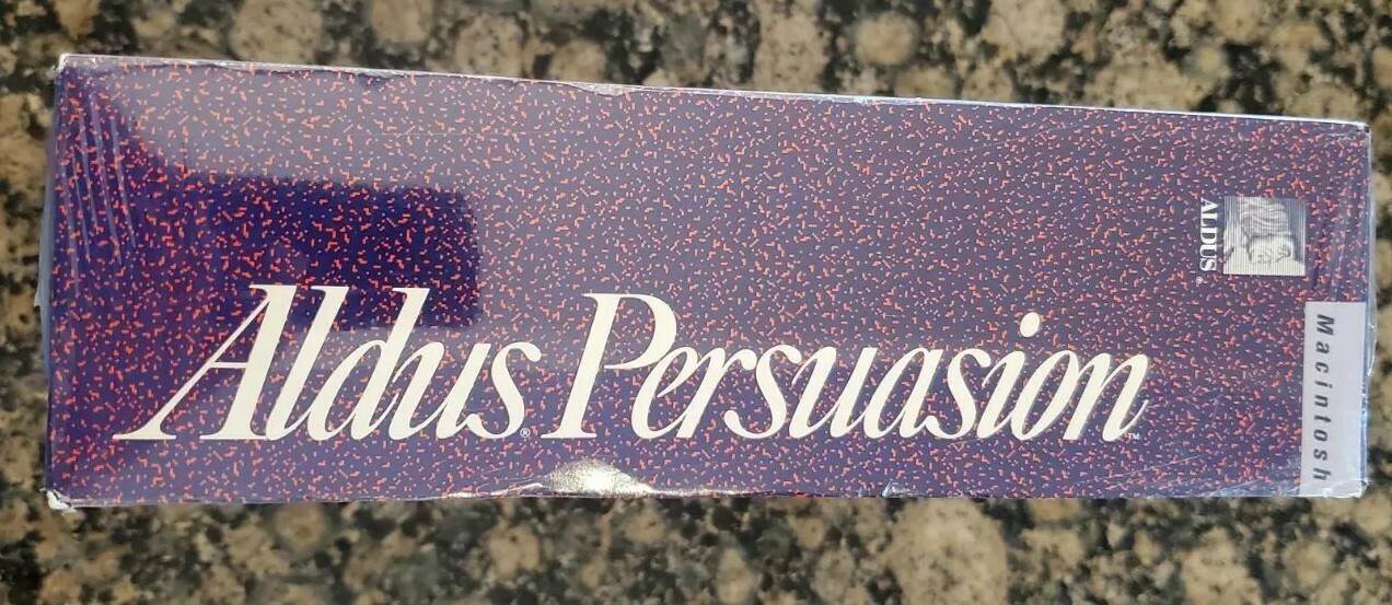 Vintage Aldus Persuasion For Macintosh 2.0 Version New Old Stock NEW SEALED