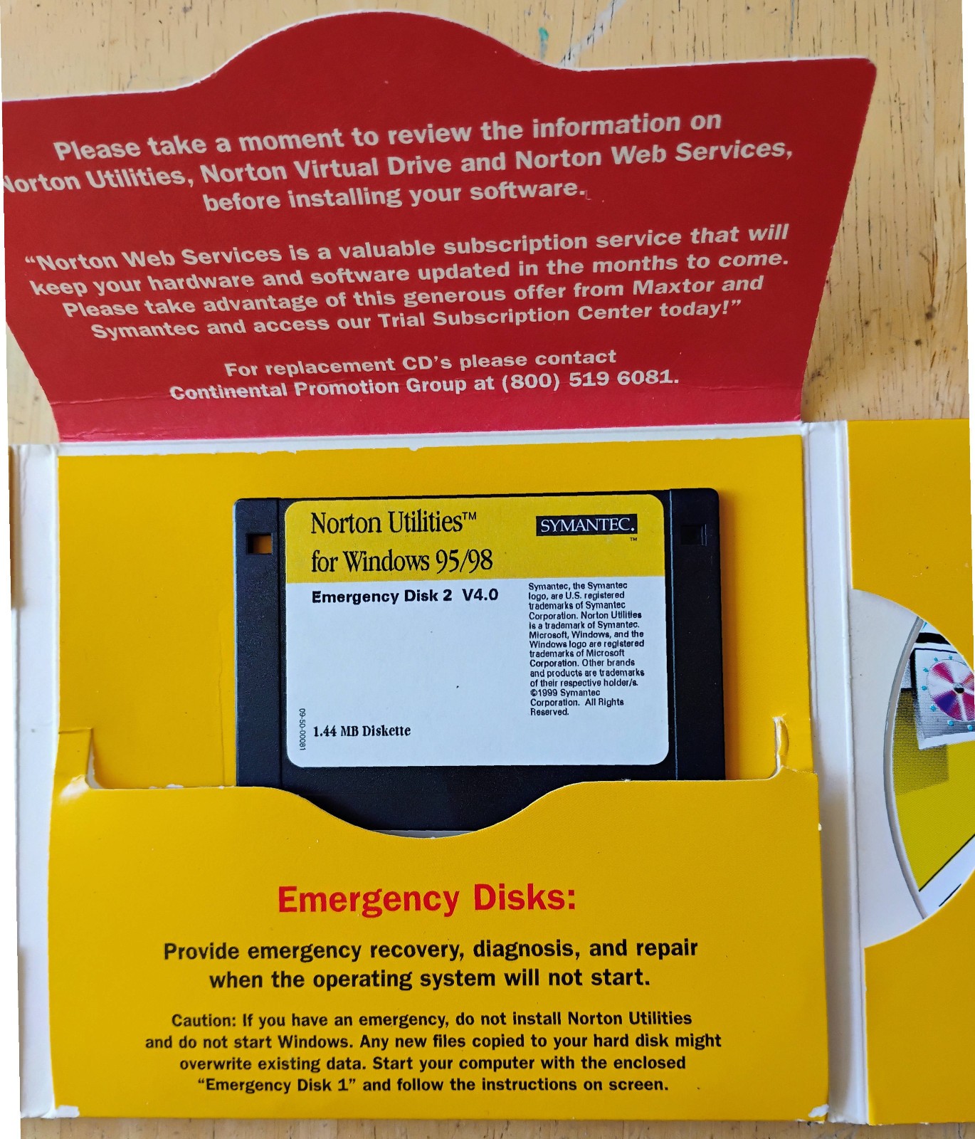 Norton Utilities, emergency floppies, virtual drive