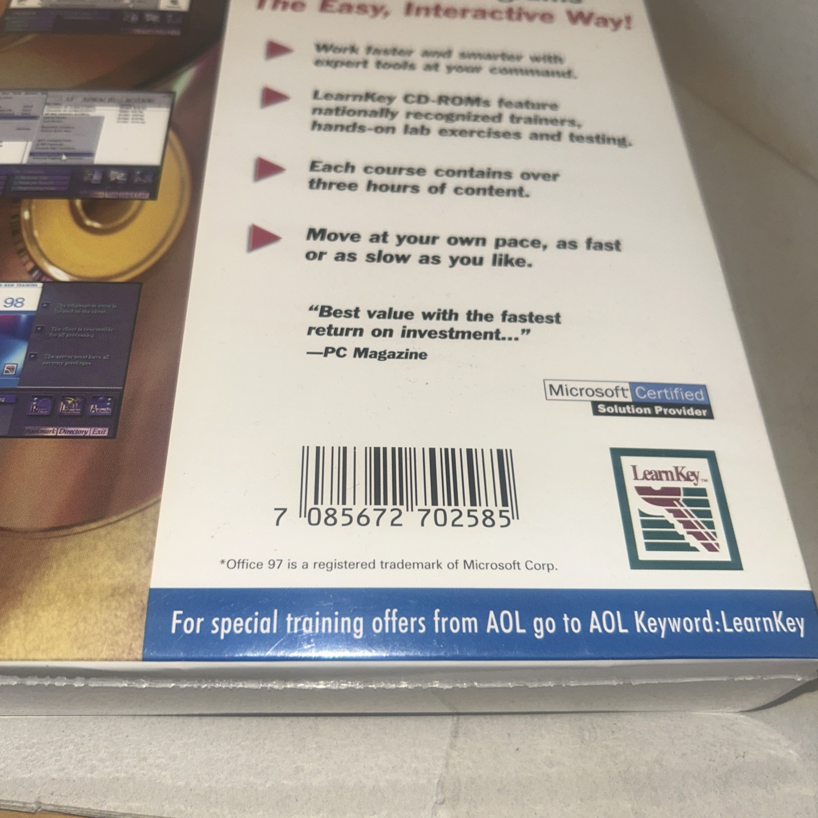 Vintage LearnKey Microsoft Office 97 Training Software 6 CD Set NEW SEALED!