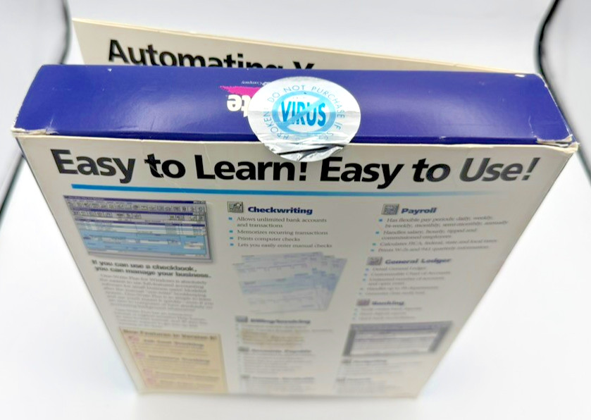 Vtg One-Write Plus v6.01 Accounting Payroll CD/Floppy PC Win 3.1/95 English ADP