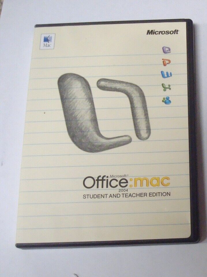 Microsoft Office Mac Student and Teacher Edition 2004 w/ 3 product keys