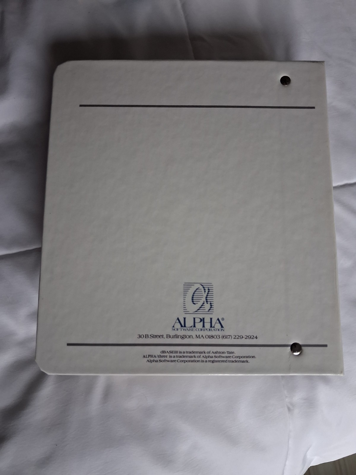 Alpha Software Corporation Alpha/three Database Manager 5.25″ Floppy Disc