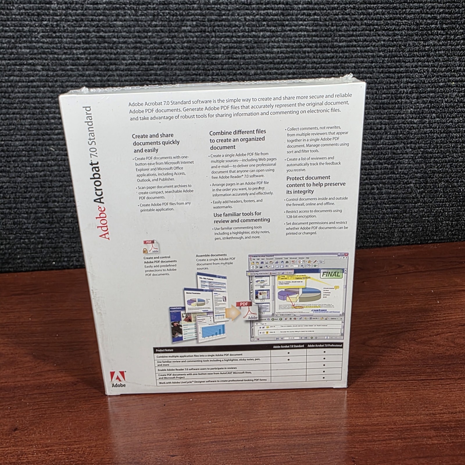 Adobe Acrobat 7.0 Standard Upgrade Windows XP 22001980- NEW & FACTORY SEALED-
