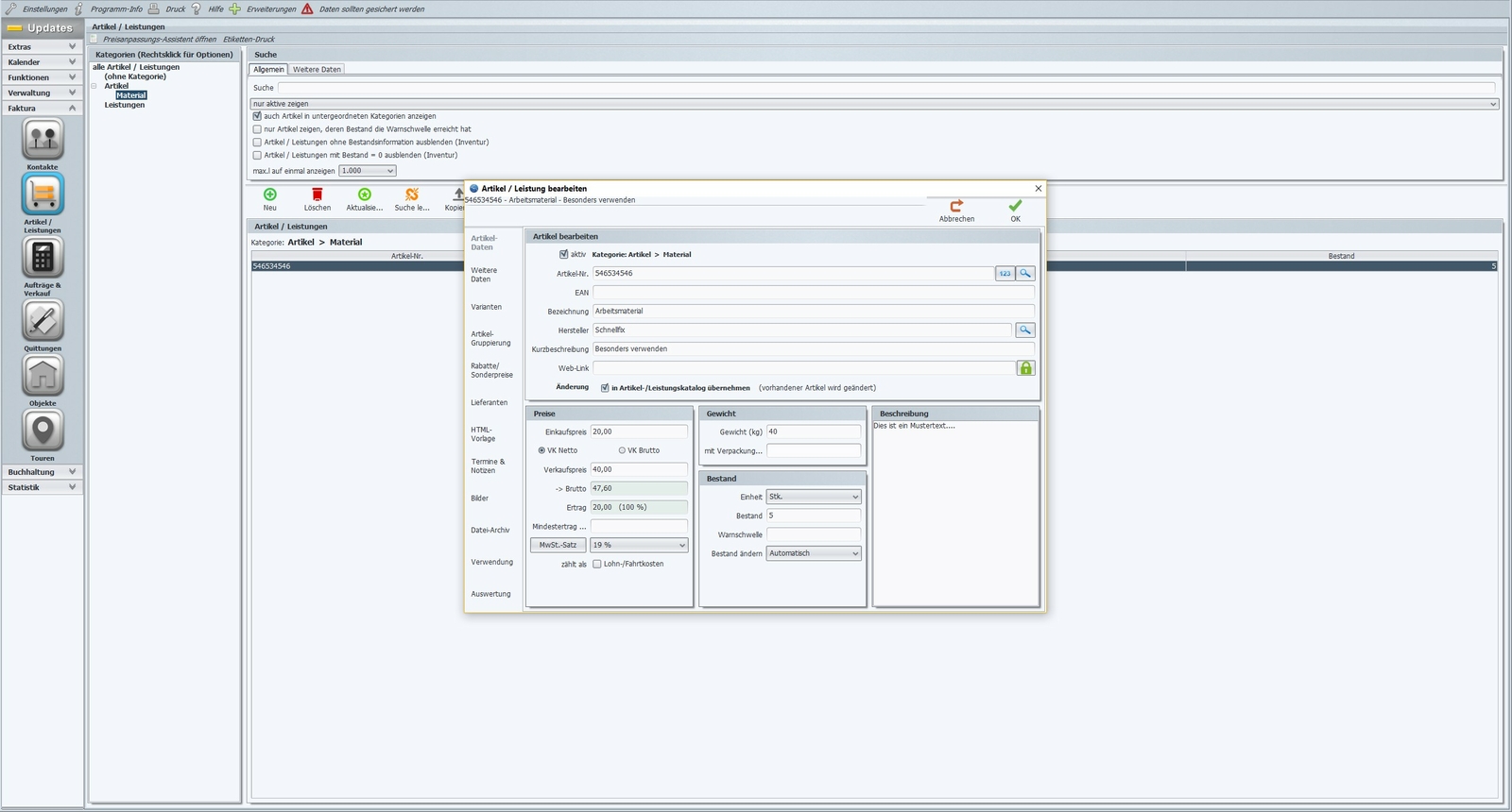 Painting software, craftsman software, invoice program for painters, software painters