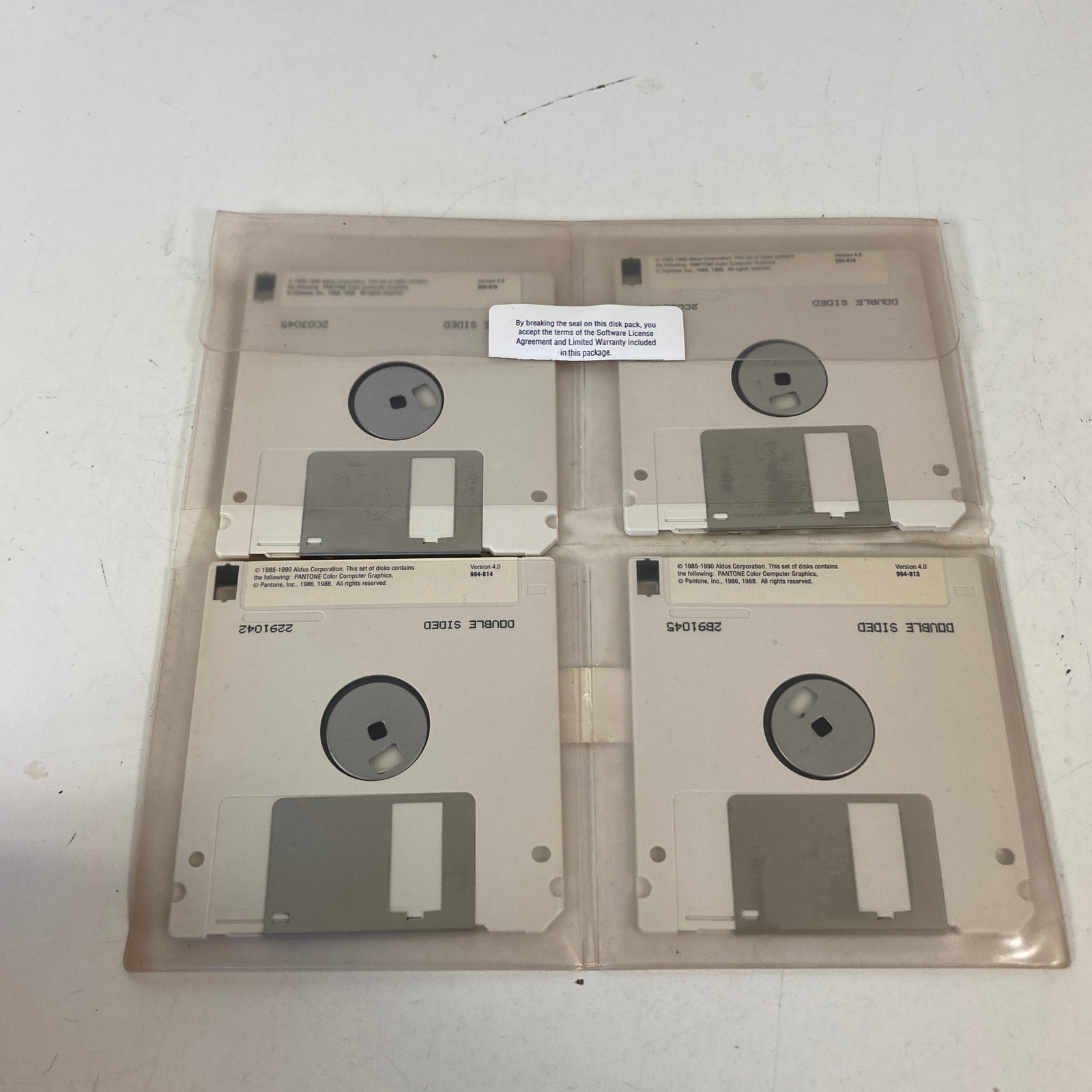 Aldus PageMaker Version 4.00 For Apple Macintosh 3.5″ Floppies 1990