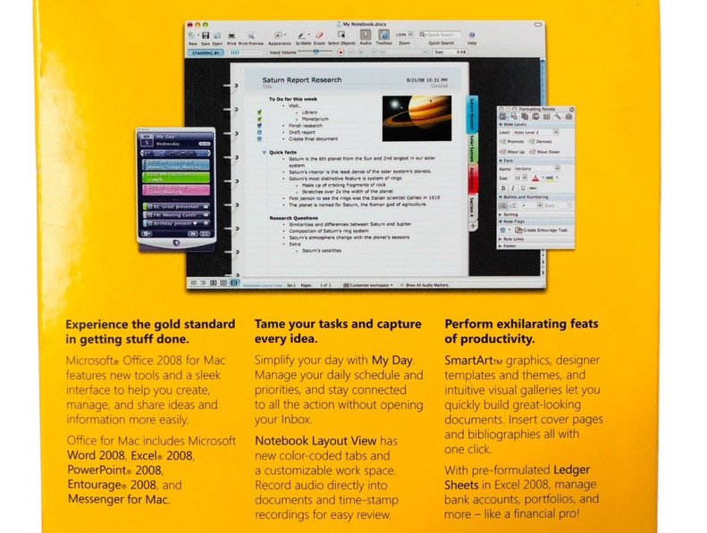 Microsoft Office 2008 Home and Student Edition for Mac