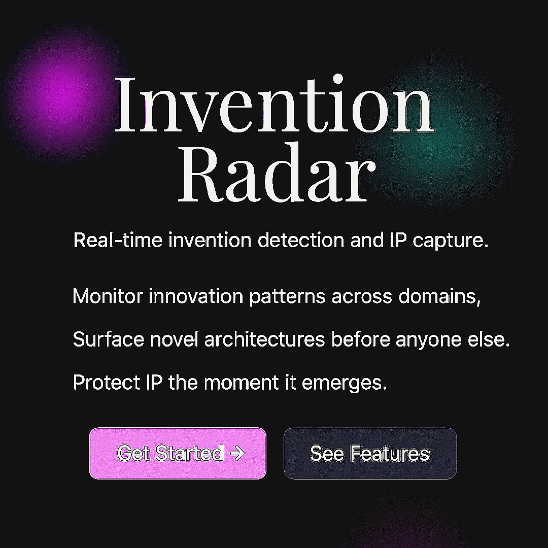 Invention Radar | Annual Access | Patent Search AI | Real‑Time Research Scanner