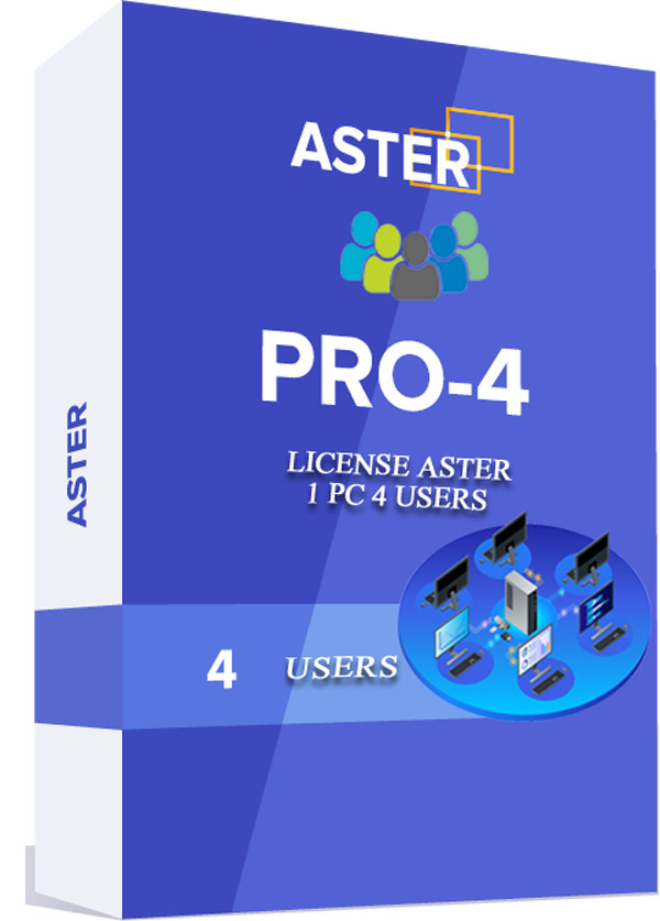ASTER PRO (1 PC = 4 USERS) ibik Multiseat