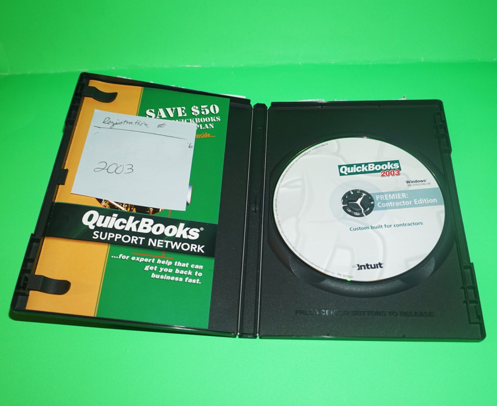 QuickBooks Premier 2003 Contractor Edition – NIB/EUC Legacy Software w/ Key Code