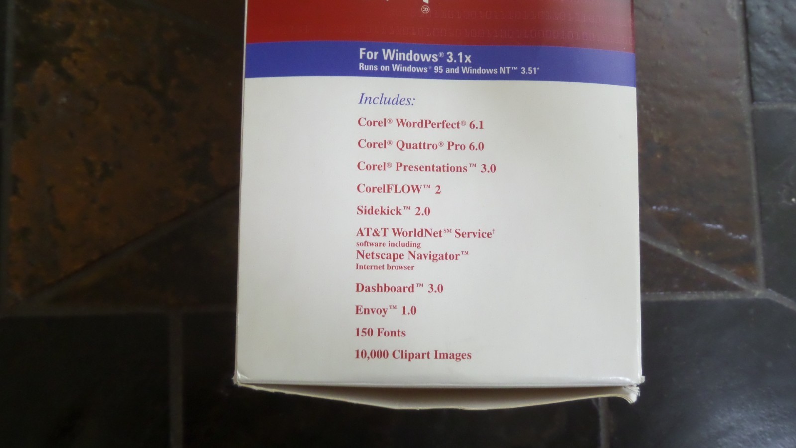 Corel WordPerfect Suite, Unopened CD-ROM, Windows 3.1x, 95, NT v3.51, w/Manuals