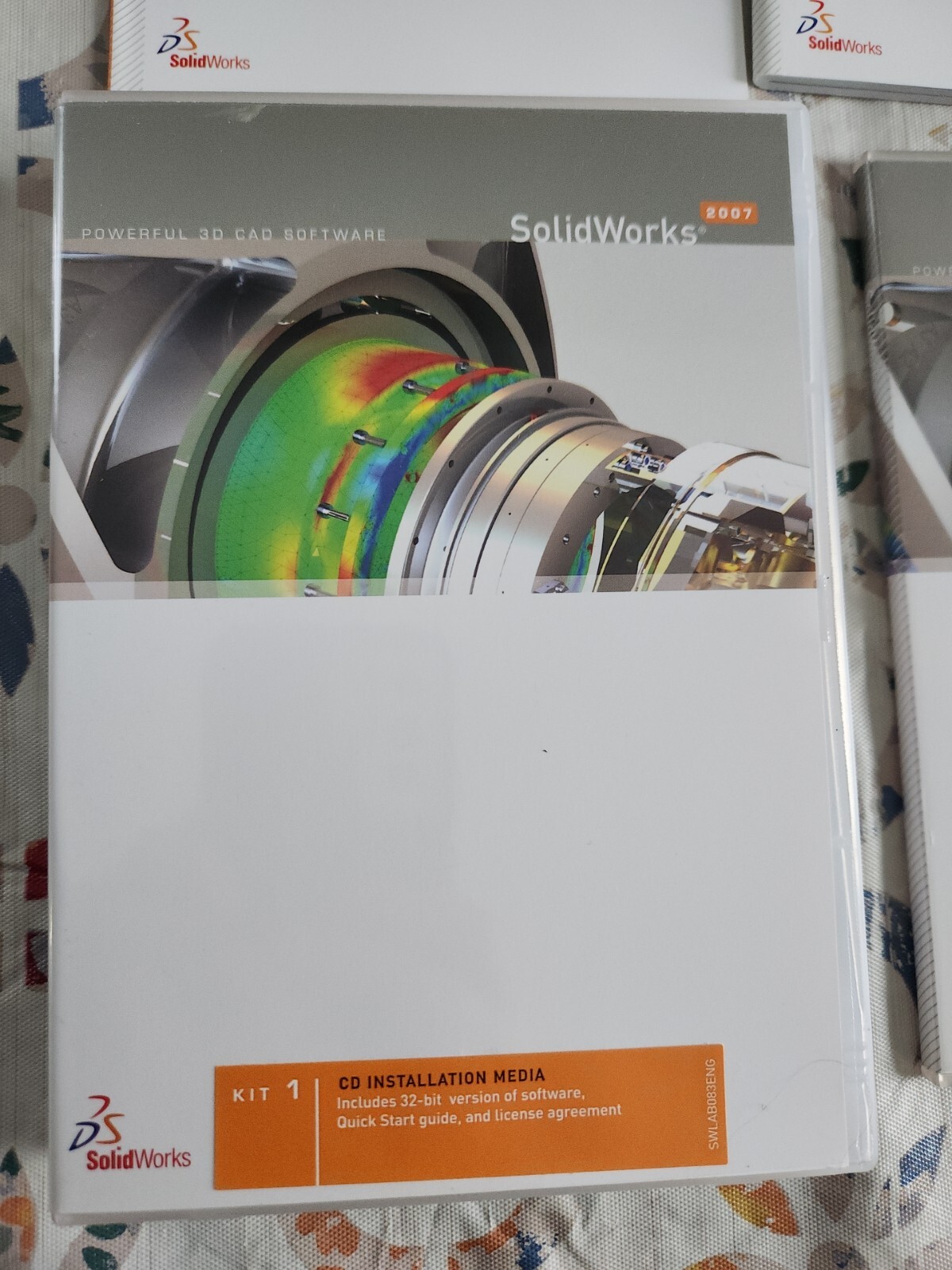 SolidWorks 2007 Kit 1 & Kit 2 CD & DVD Instalation Media 3D CAD Software No Key