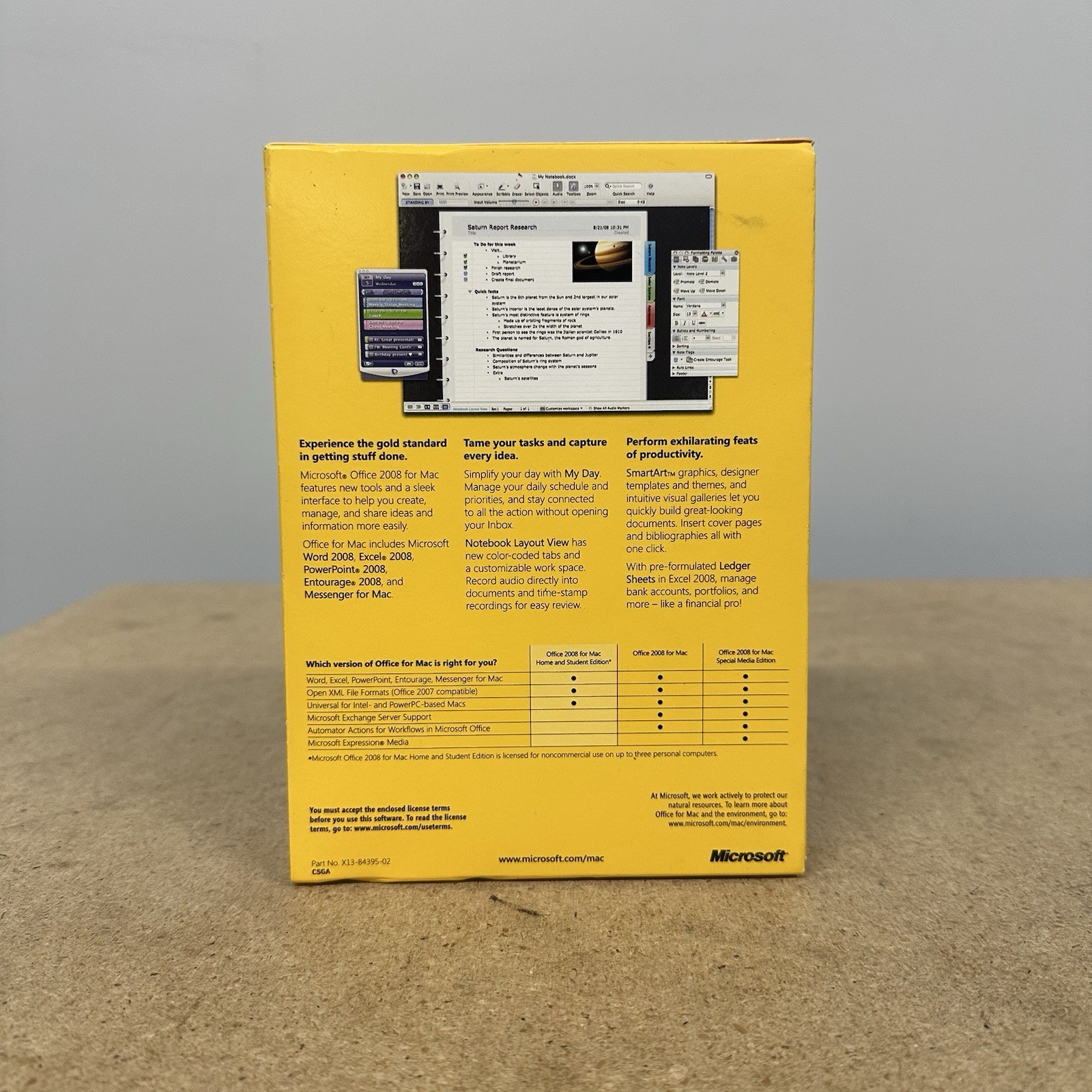 Microsoft Office 2008 Home & Student Edition for Mac Complete