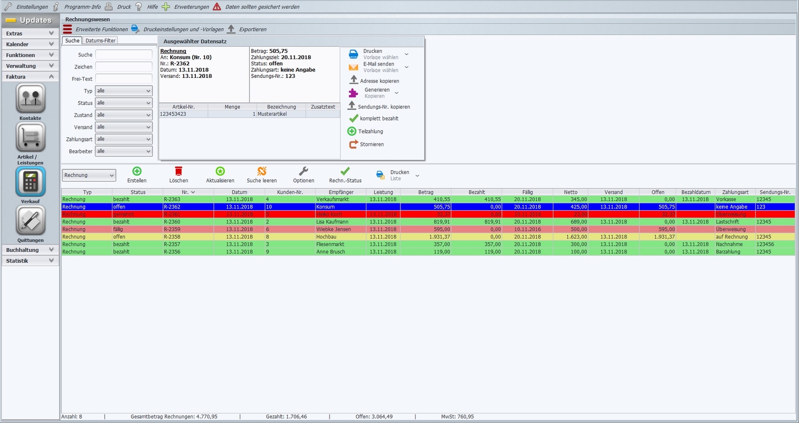 Professional Invoice Program, Software for eBay Dealers, Retail, Wholesale, Retail