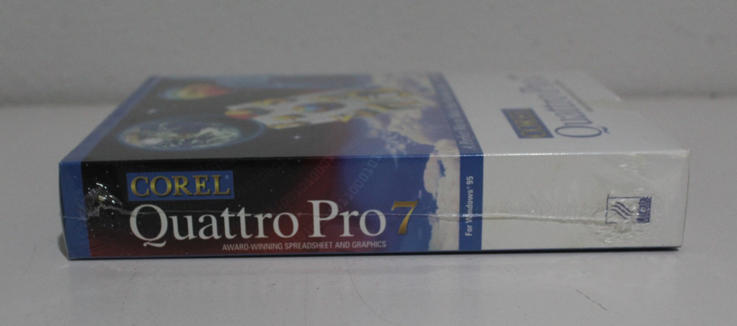 VINTAGE Corel Quattro Pro 7 NEW IN BOX SEALED Shrink Wrapped