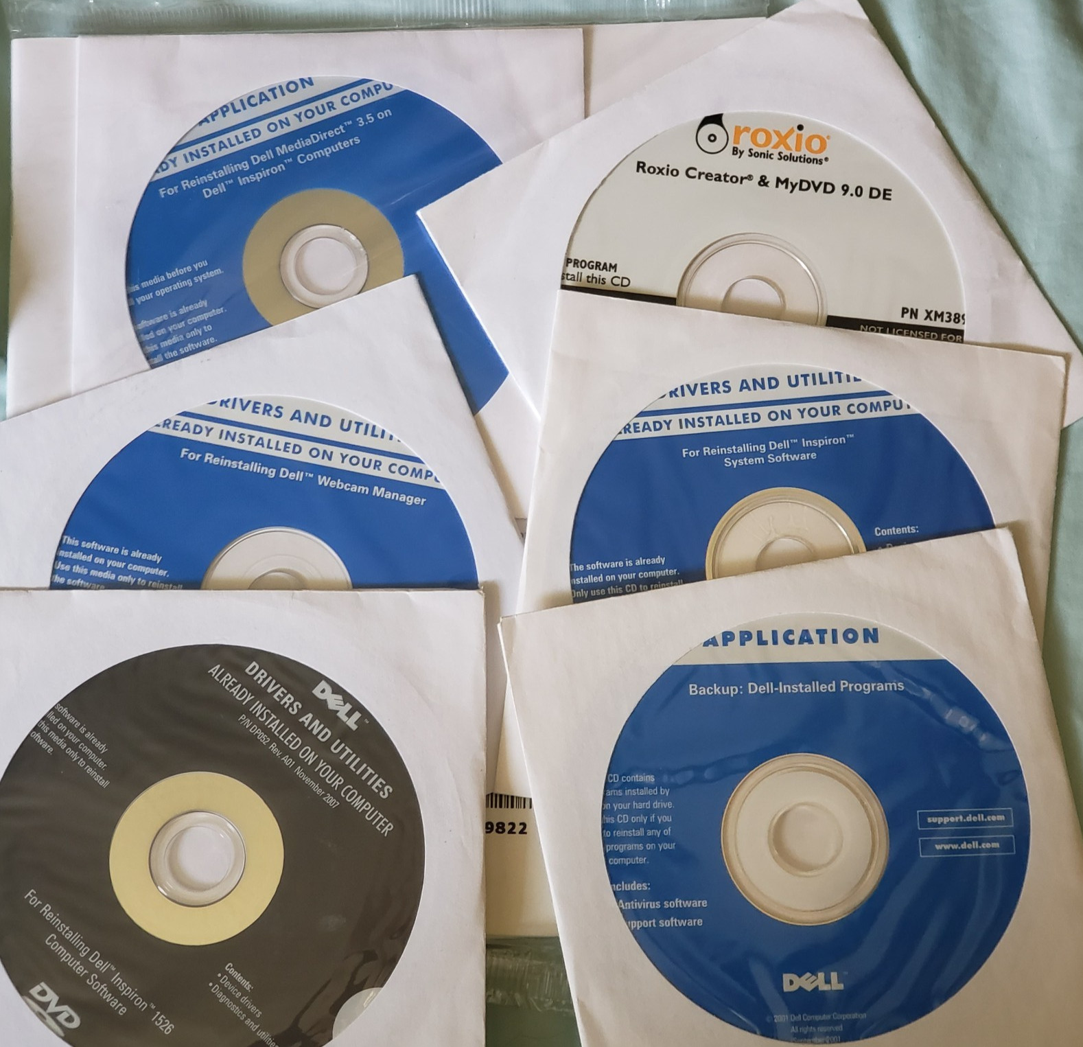 Dell Drivers and Utilities Reinstallation DVDs for Inspiron 1526 Most NEW SEALED