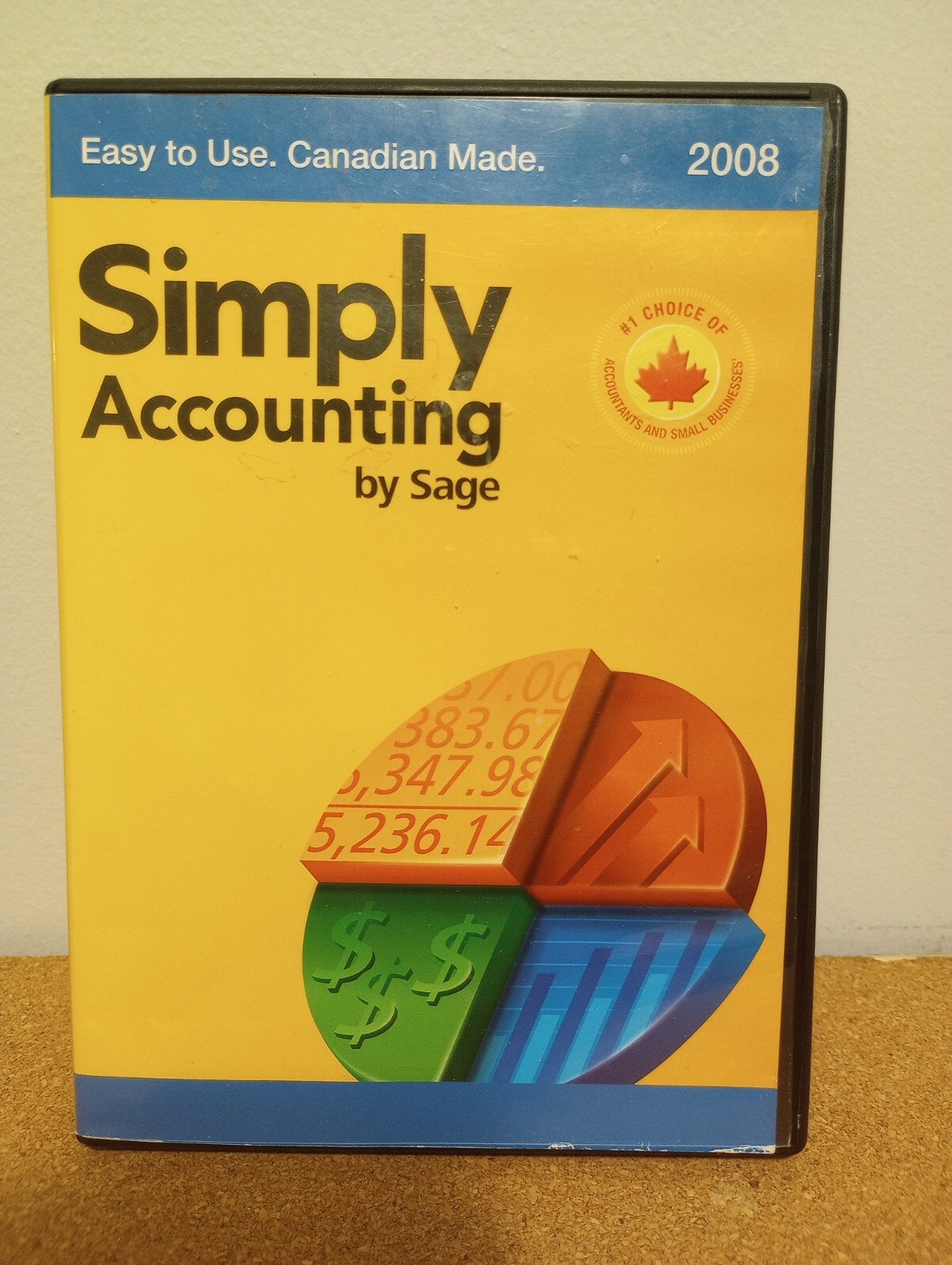 SIMPLY ACCOUNTING BY SAGE 2008 SOFTWARE + SERIAL NUMBER(NO ACTIVATION PIN)