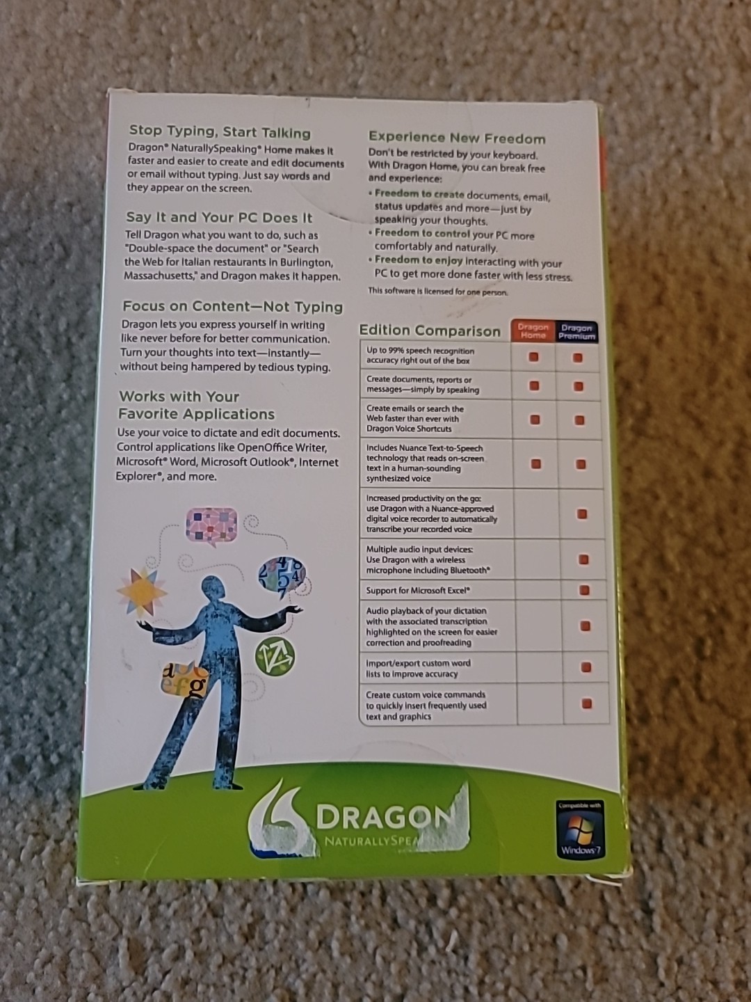 Dragon Naturally Speaking Home Version 11 With Head Set NEW SEALED