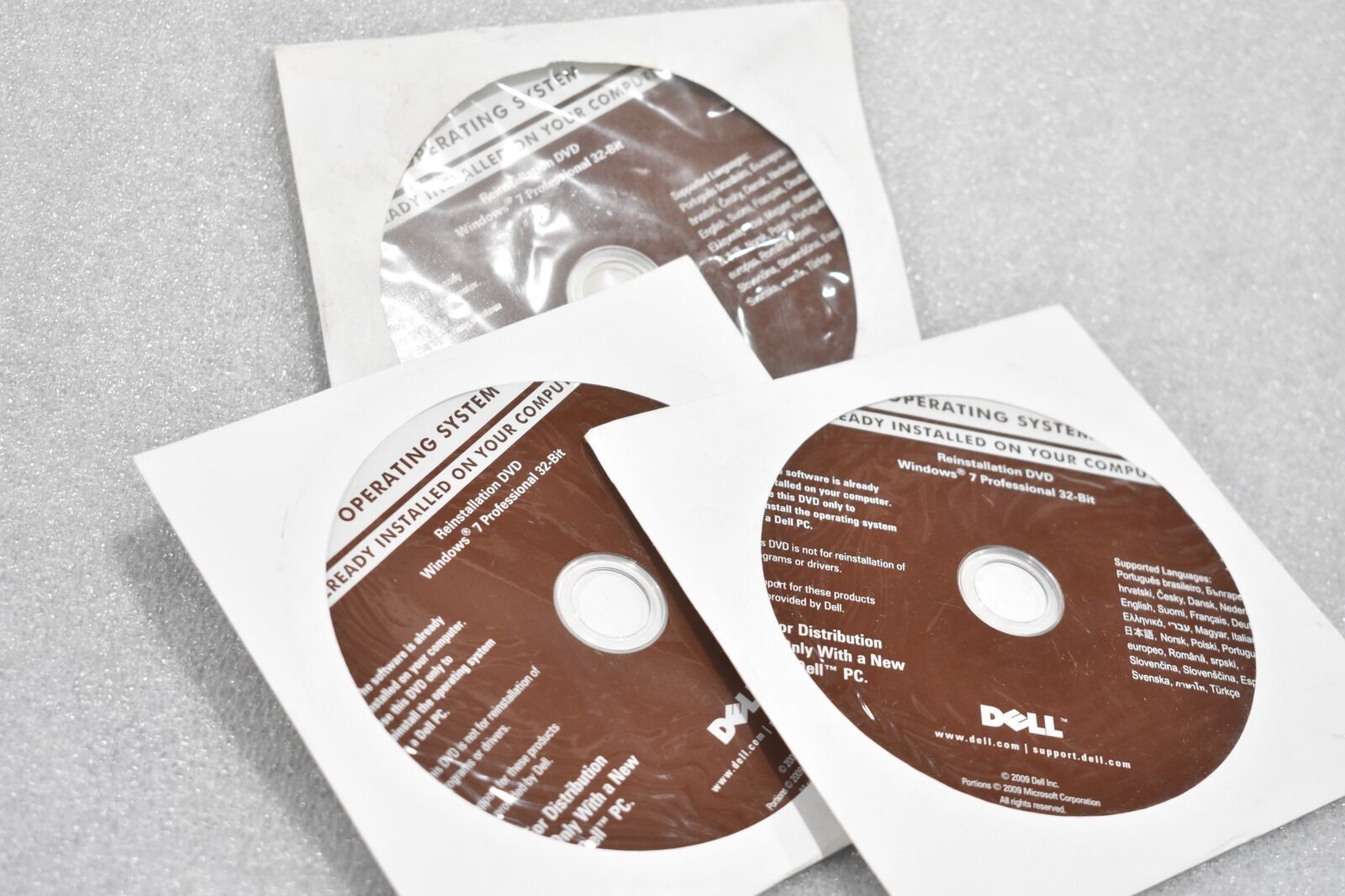 DELL 8X4PY OPPK5P REV A00 OPERATING SYSTEM REINSTALLATION DVD PRO 32B (LOT OF 3)