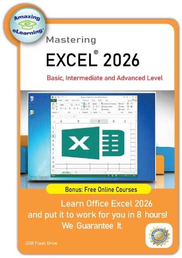 Learn Excel 365 Course 2026 Advanced Video Training on USB Drive + ONLINE BONUS