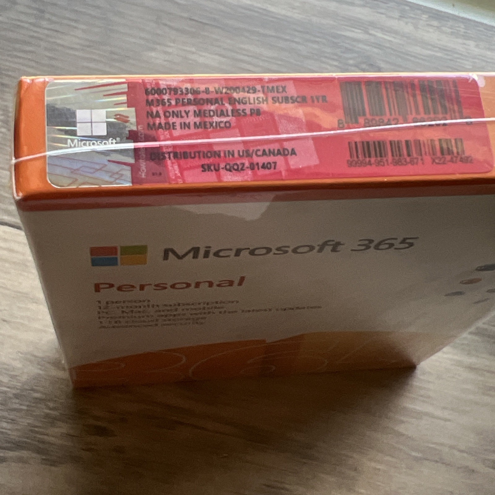 X1 Microsoft 365 Personal 12 Month Sub 1 TB Cloud Product Key 5 Devices PC/Mac