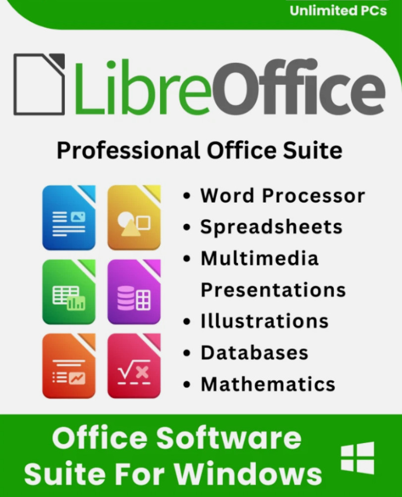 LibreOffice Software Suite for Windows, Word Processor, MS Office Replacement